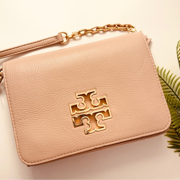 Tory Burch Britten Combo Pink Gold Crossbody - Picture 10 of 12